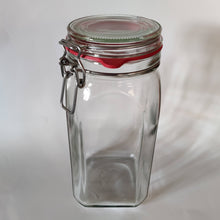 Load image into Gallery viewer, Clip-top jar with red rubber gasket and galvanized steel size 1150mlml
