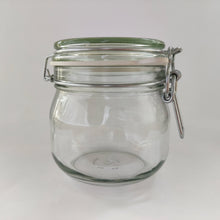 Load image into Gallery viewer, Clip-top jar with white rubber gasket and stainless steel size 634ml