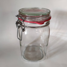 Load image into Gallery viewer, Clip-top jar with red rubber gasket and galvanized steel size 1540ml
